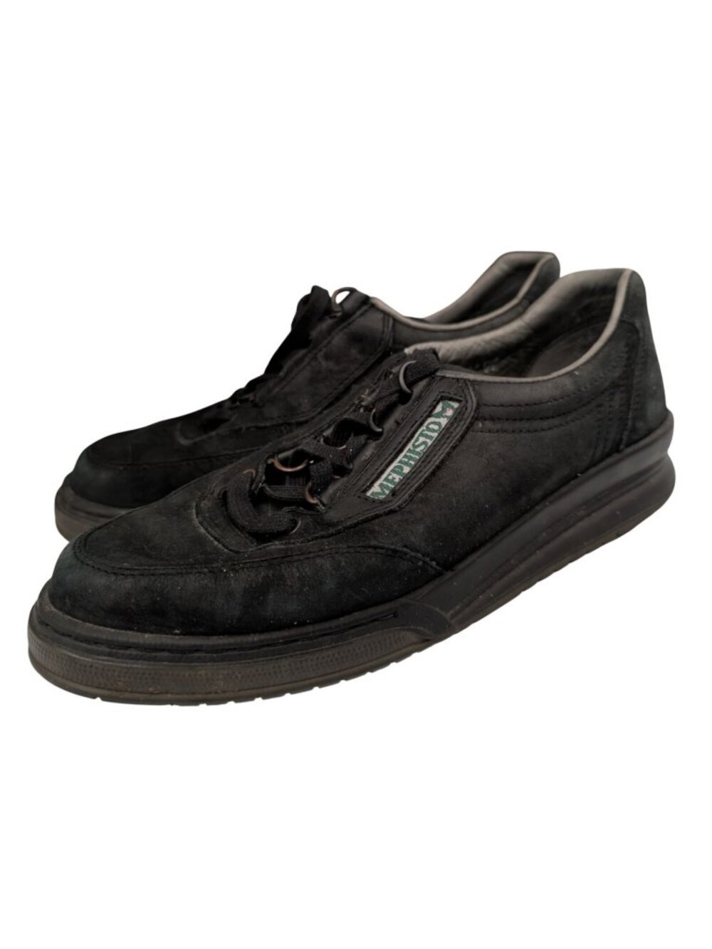 Mephisto Rush Black Suede Chunky Walking Sneaker Shoes Womens Size 7